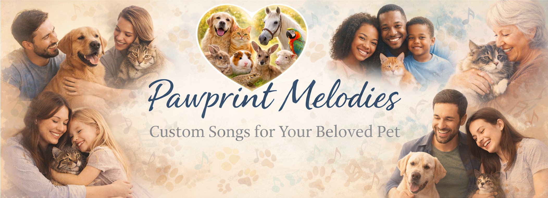 Pawprint Melodies Banner